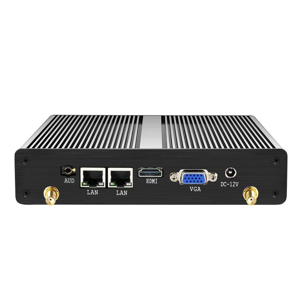 Imagem -04 - Bebepc Industrial Mini pc Fanless Celeron 2955u Core Windows 10 Dual Lan Rs232 Lan Vga Ddr3l Wifi Usb Mini Computador Desktop