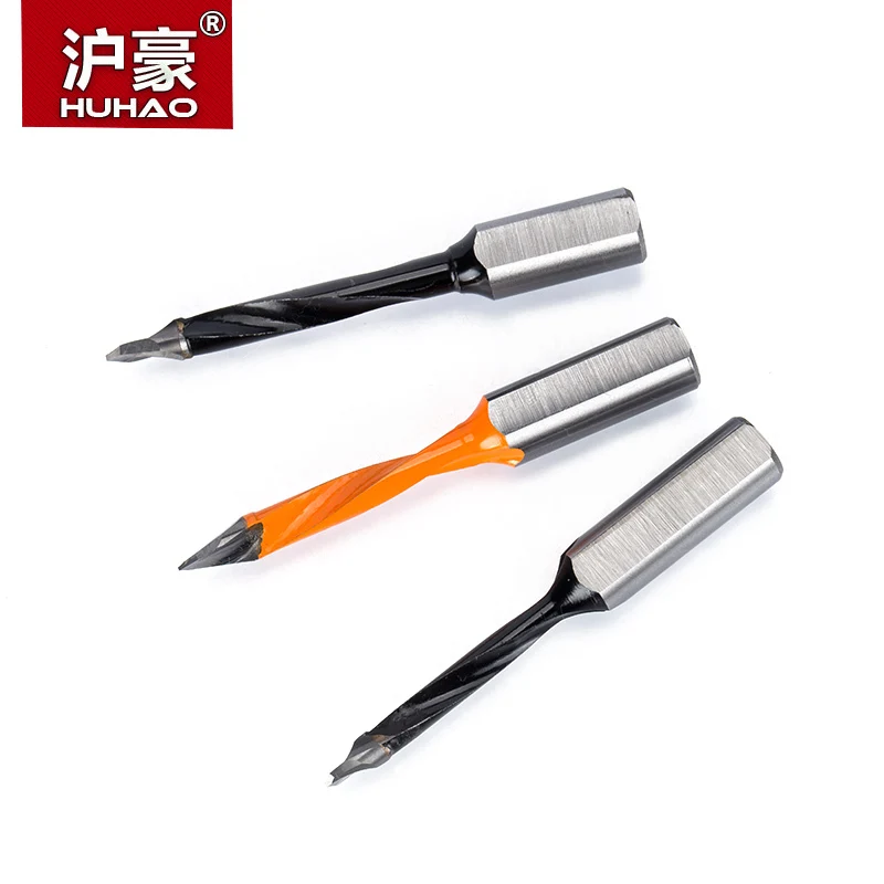 HUHAO 1pc Woodworking Drill Bits Overlength 70mm Dia. 5-10mm Router Bit for Making Hole of Wood Carbide Drilling
