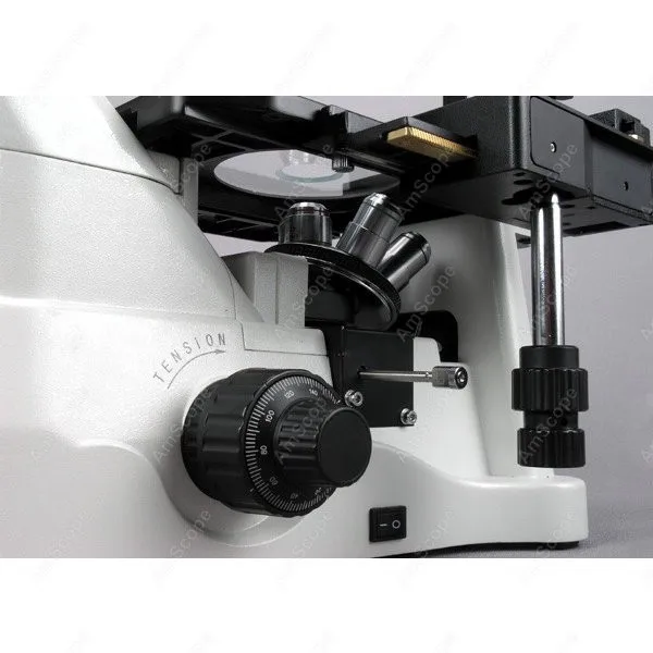 Contrast Inverted Fluorescence Microscope-AmScope Supplies1500X Phase Contrast Inverted Fluorescence Microscope+1.4MP B/W Camera