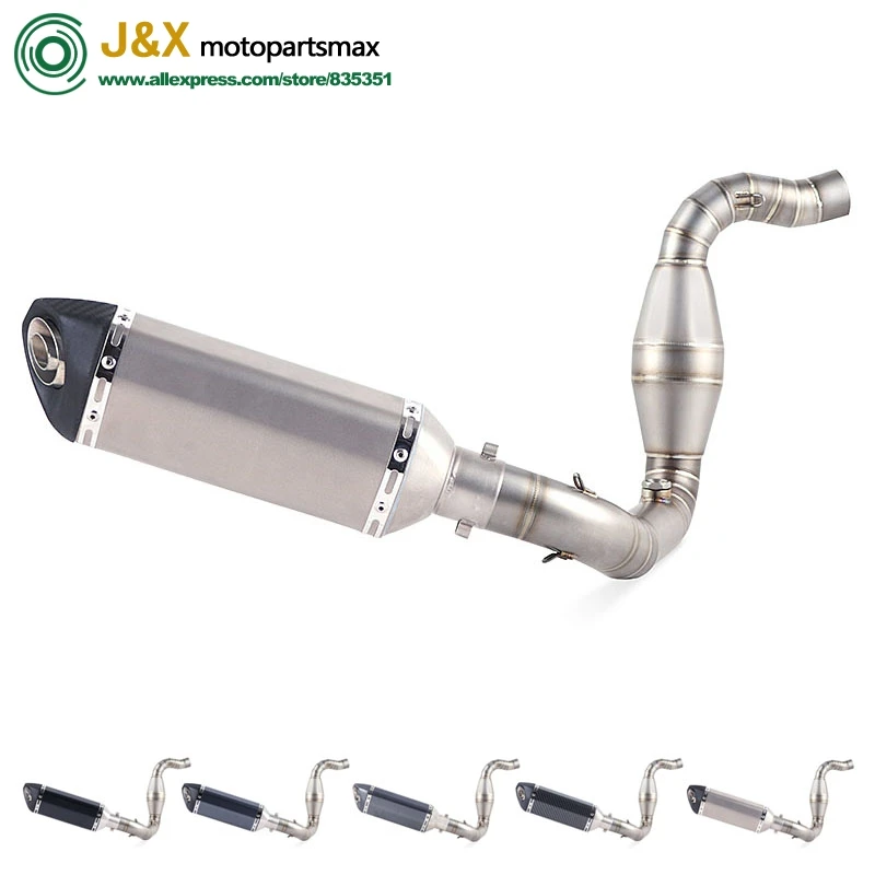 

Slip On For BWM G310R G310GS Motorcycle Full System Exhaust Muffler Escape G 310R G 310GS Middle Contact Pipe With DB-KILLER