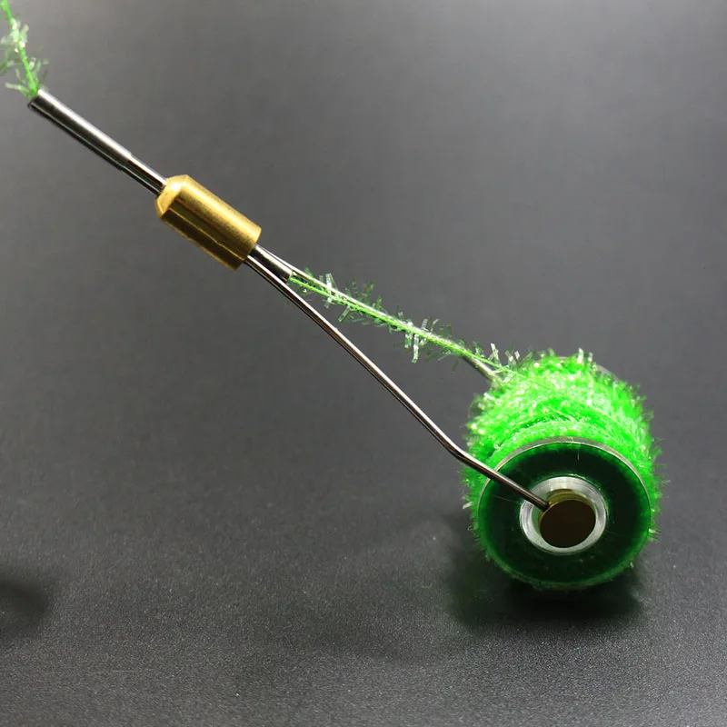 10 optional Colors spooled cactus Tinsel Chenille yarn Crystal Flash spiky fly tying yarn bonefish streamer fly tying materials