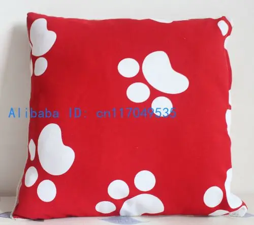 Pillowcase 1PCS 19 inch (50cm*50cm) Footprint Cotton Pillow Cover Wholesale P126