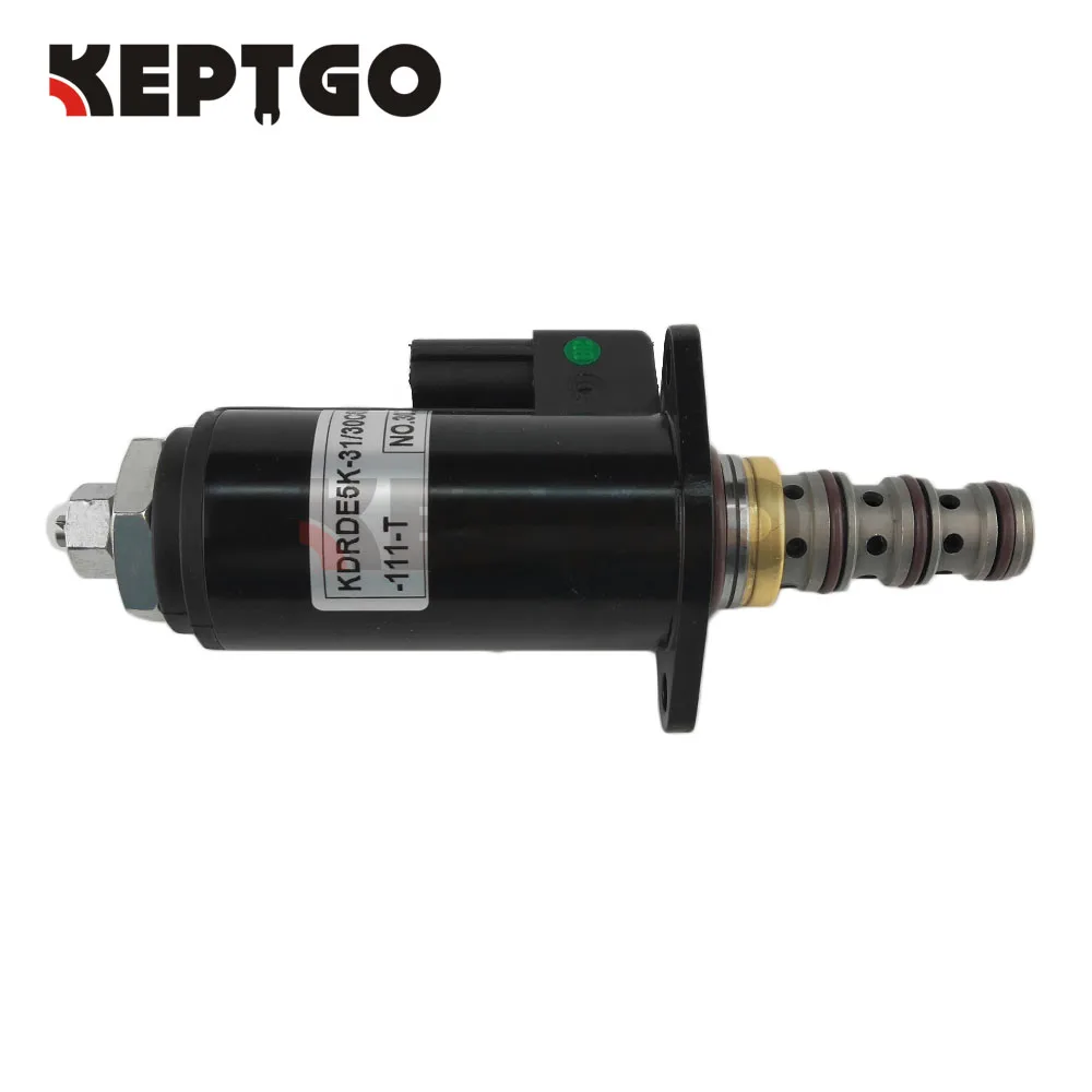 Hydraulic Pump Solenoid Valve KDRDE5K-31/30C50-111 For Kobelco SK200-6E SK220 SK330LC-6E SK480LC-6E