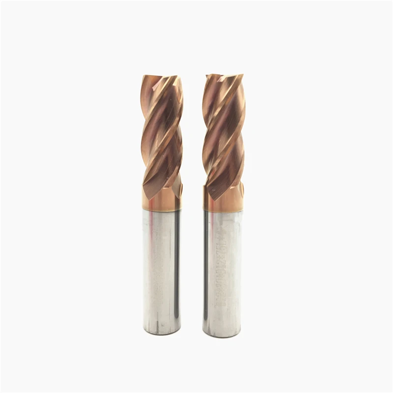 1 pcs Fresa 8 millimetri HRC60 4 Flauto D8 * 60 In Metallo Duro Codolo cilindrico A Spirale End Macinapepe Sbozzare fresatura Taglio Off Pezzo