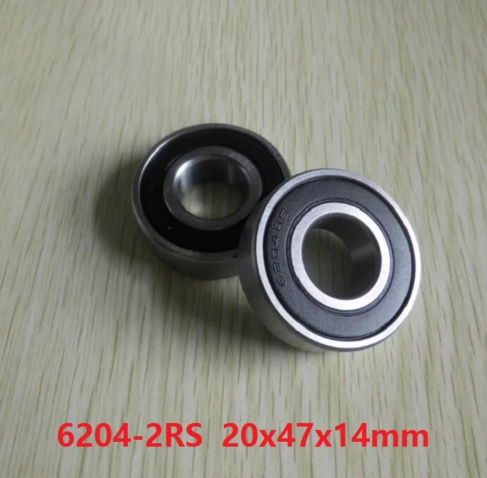 

10pcs/lot 6204RS 6204-2RS 6204 2RS RS ball bearings 20*47*14mm Deep Groove Ball bearing 20x47x14mm