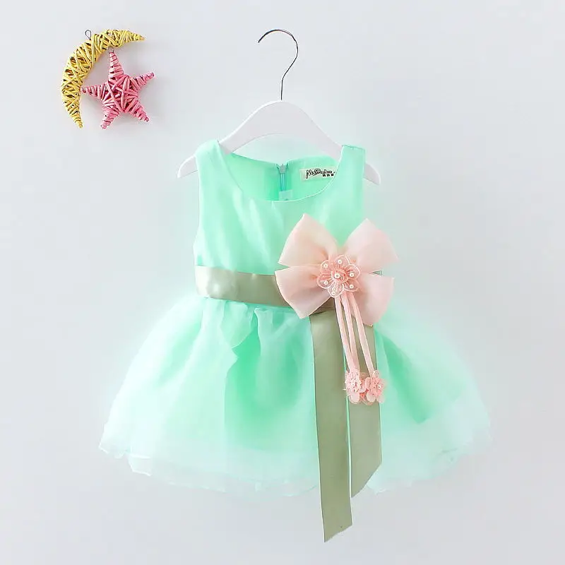 New  Baby Girls Summer Cute flowers Dress Casual Princess Party Tutu Dresses Girl princess dress Child clothes 1-4 years