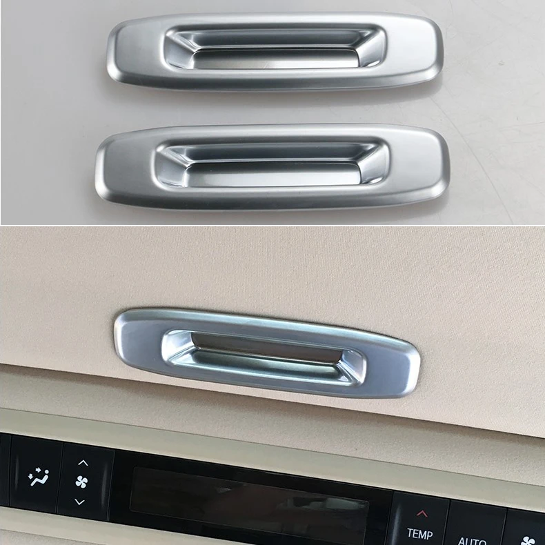 

TTCR-II Car Accessory For Toyota Alphard Vellfire 2015 2016 Skylight Sunroof Handle Sticker ABS Chrome Refit Decorate Trim Frame