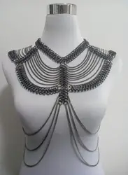 New Style Fashion Women Silver Plated Chains Unique Harness 