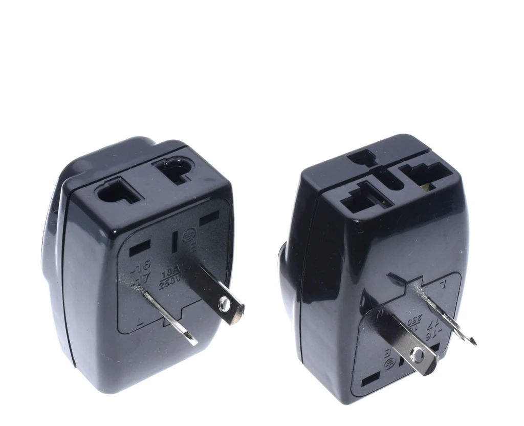 Universal Electrical Plug Adapter Travel Socket Converter 3 output 2pin Australia New Zealand China Use for US UK EU to AU