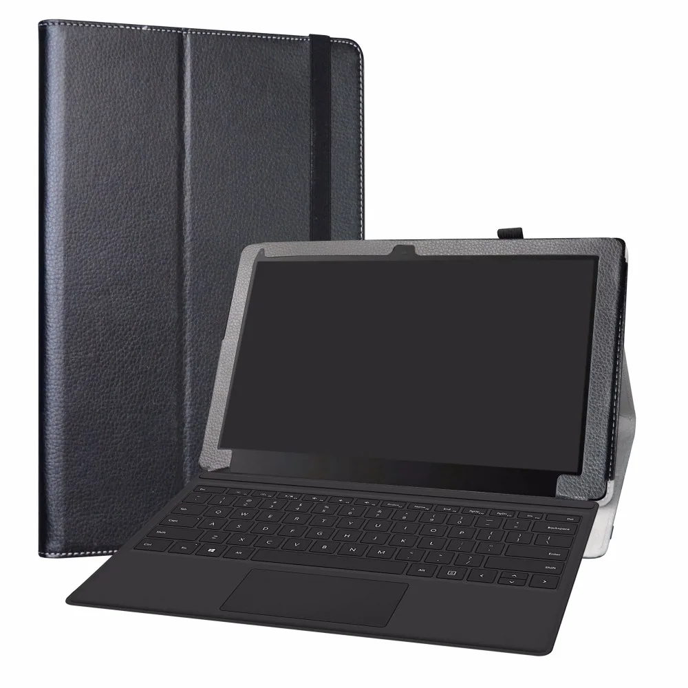 

Case For 12.5" Linx 12X64-12.5-inch Tablet Folding Stand PU Leather Cover with Elastic Closure