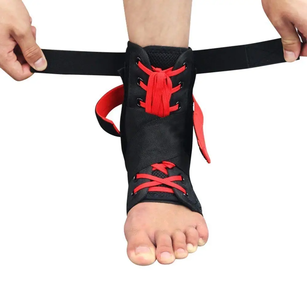 Kuangmi 1 stück Knöchel-stützklammer Sport Fuß Stabilisator Einstellbar Knöchel SockStraps Protector Fußball Schutz Verstauchung Pads