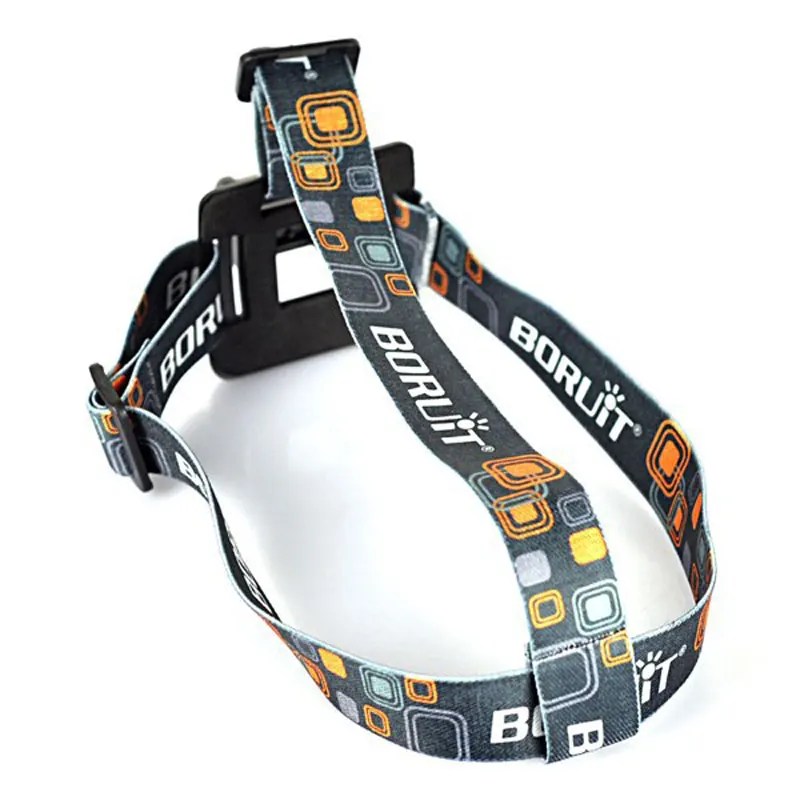 Imagem -04 - Boruit-ajustável Headband para Bicicleta Cabeça Cinto Strap r5 Led Light Cabeça Lâmpada