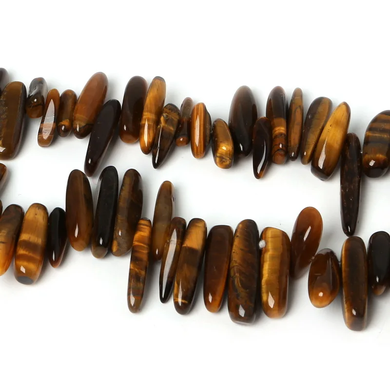 Hot Selling 10-30mm Approx 50pcs Tiger Eye Blue Sand Natural Stone Chip Beads for Jewelry Making Strand 38cm