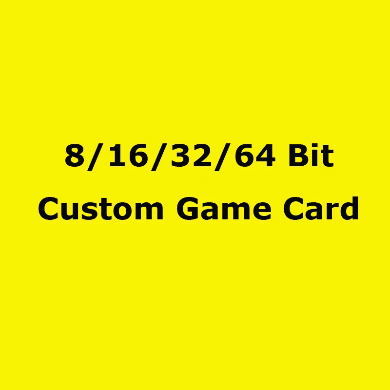 8Bit/ 16Bit/ 32Bit Custom Game Card