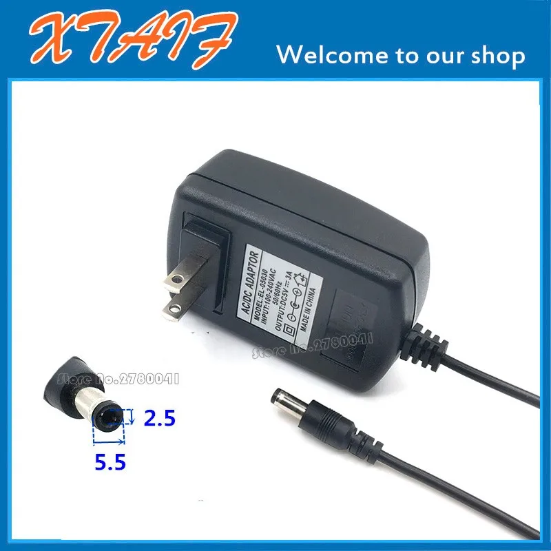 New 5V 3A 3000mA Switching Power Supply AC/DC Adapter Charger 5.5mm x 2.5mm