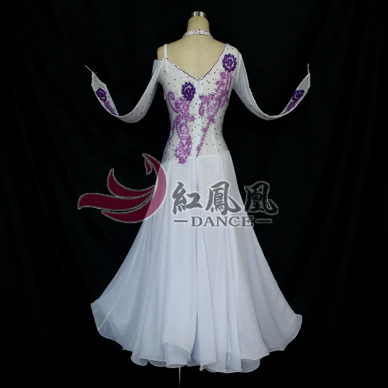 Vestido de competición de baile de salón estándar internacional de alta gama, vestido de baile de Tango y vals estándar