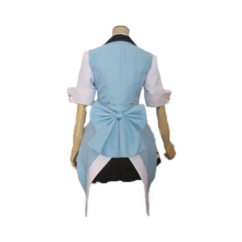 AKB0048 Oshima Yuko Cosplay Costumes Blue and White Lolita Dress Christmas Suit Uniform customized