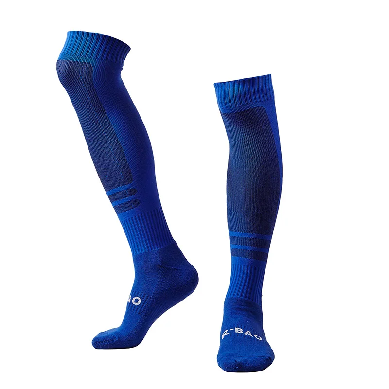 

Socks Men's Football Socks Soccer Of Thick Knee-High Cotton Black Sock Men Winter Sport Of High Quality 2 pairs / lot