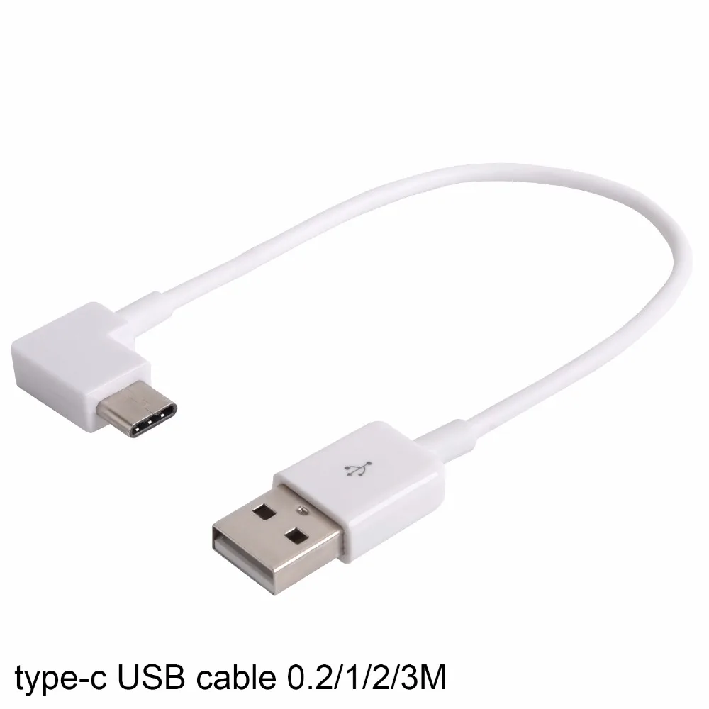 Angolo USB-C USB 3.1 Type-C Angolato Dati Cavo di ricarica 0.2 m 1 m 2 m 3 m, USB C Tipo C Cavo 20 cm 3ft 6ft 10ft 1 2 3 metri