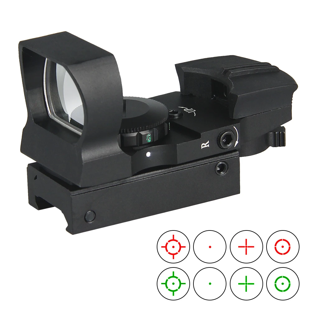 PPT New Arrival Tactical 4 Reticle Red Dot Scope Objective Diameter 24x34mm For Hunting gs2-0062