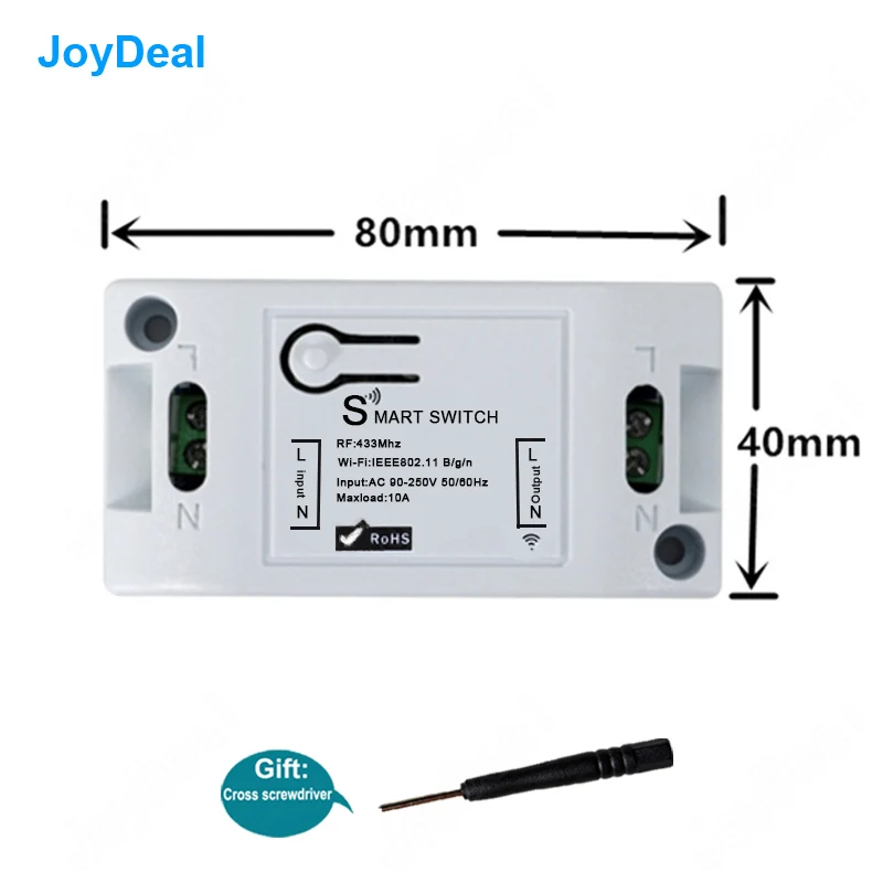 Universale Wifi Interruttore Della Parete FAI DA TE 433 mhz A Distanza Senza Fili di Controllo Domotica Luce Smart Home, Casa Intelligente
