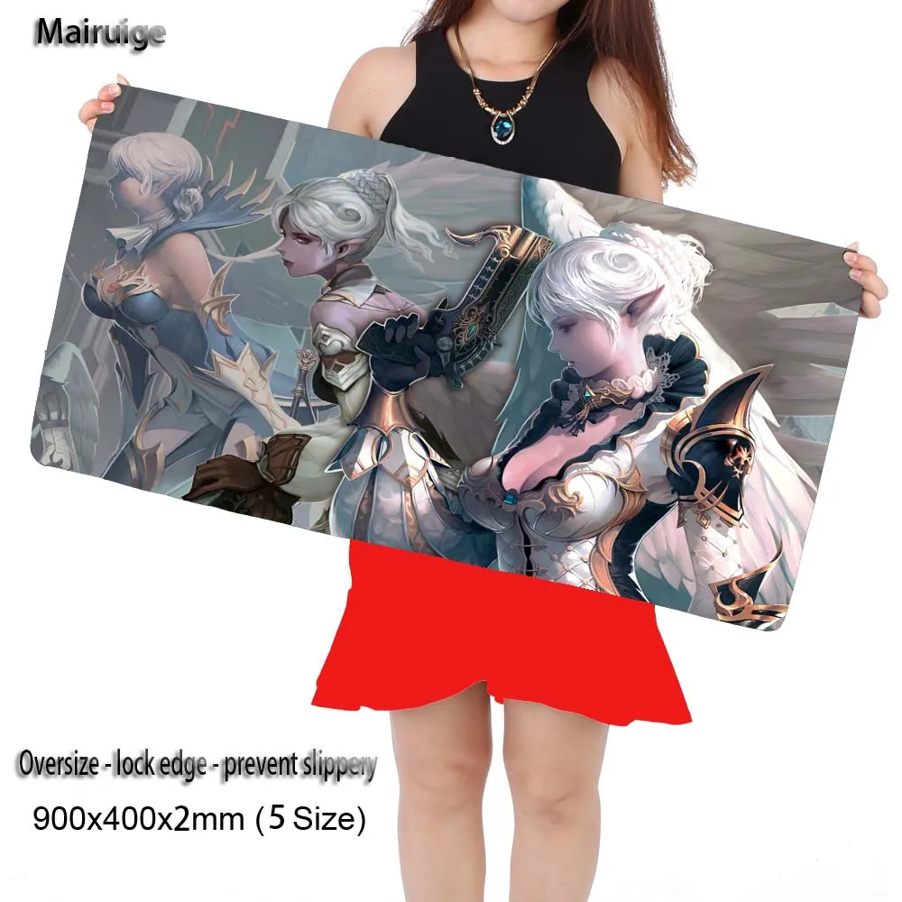 

Mairuige Large Game Gaming Mouse Pad 900*400 with Edge Locking Speed Version Game Keyboard Pad for CSGO DOTA2 Gamer As Gifts