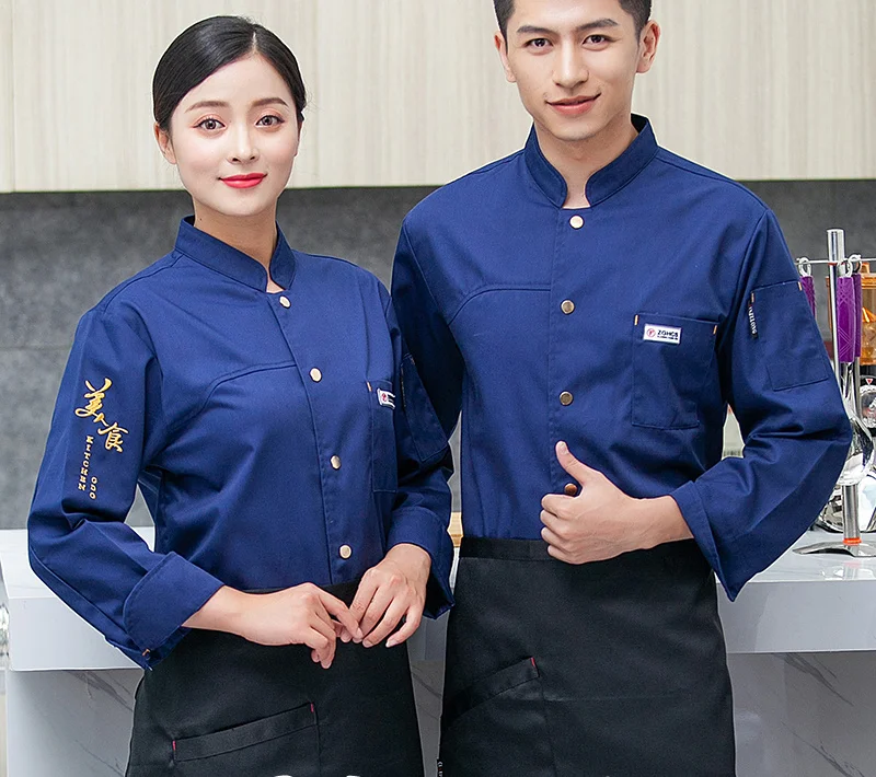 M-3XL High Quality Wholesale Unisex Kitchen Cooker Chef Uniforms Bakery Food Service Short Sleeve Breathable Chef Jacket & Apron