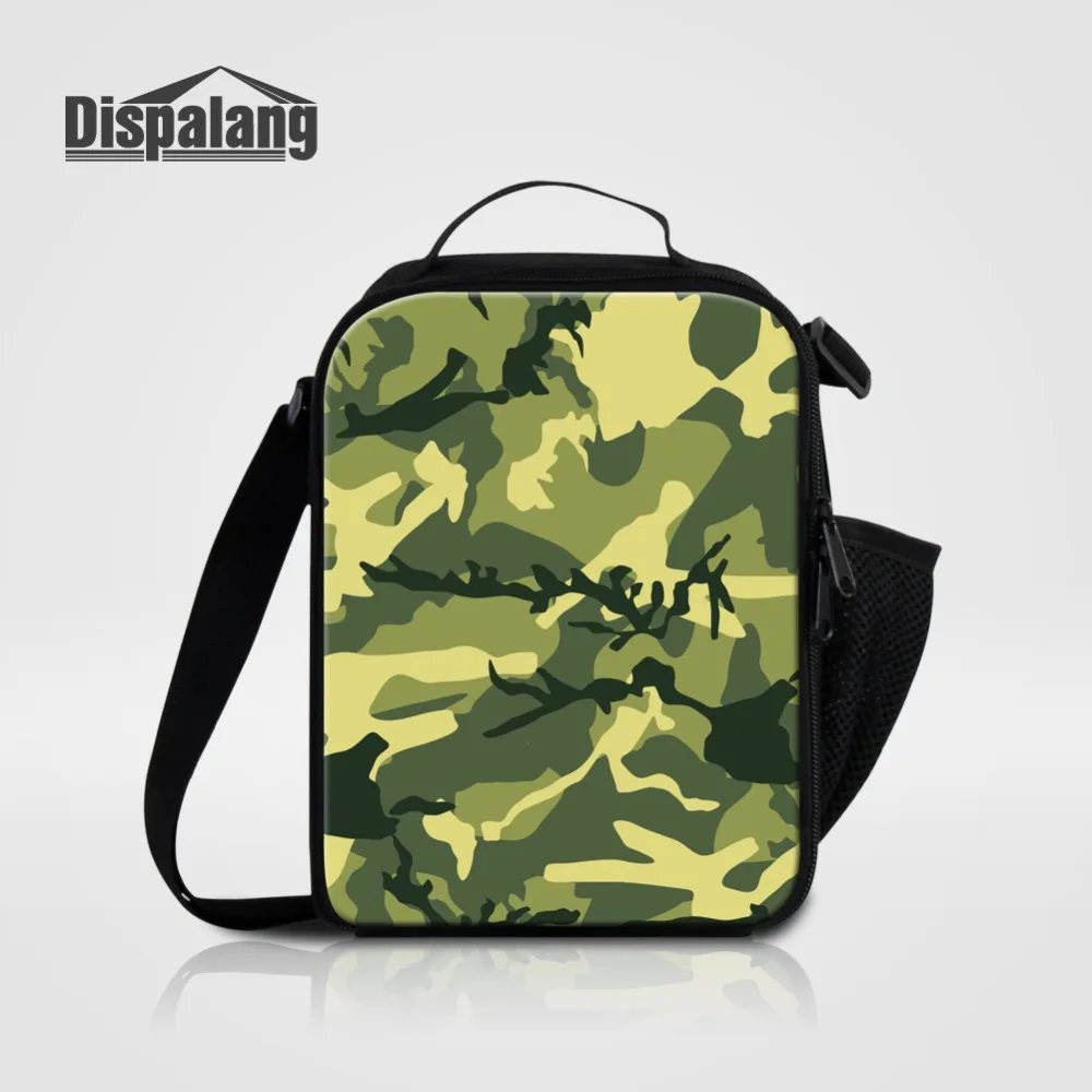 

Dispalang Camouflage Men Portable Lunch Bag Thermal Insulated Lunchbox For Students Children Small Canvas Cooler Bags For School