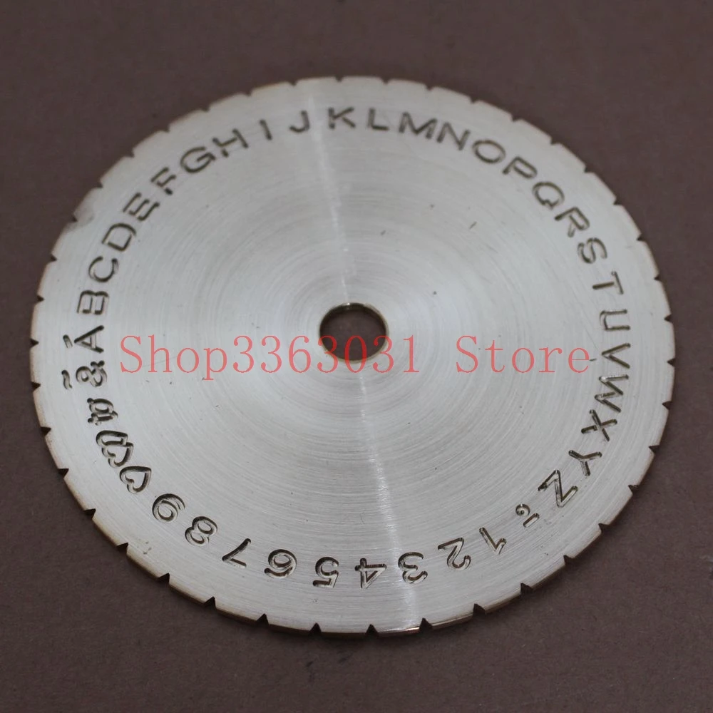 New letter type dial font disc modern block inside ring engraving machine