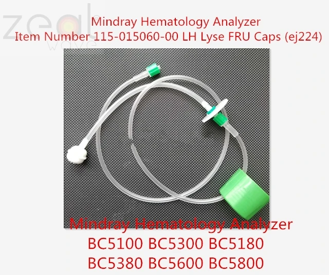 

For Mindray Hematology Analyzer BC5100 BC5300 BC5180 BC5380 BC5600 BC5800 Item Number 115-015060-00 LH Lyse FRU Caps (ej224)