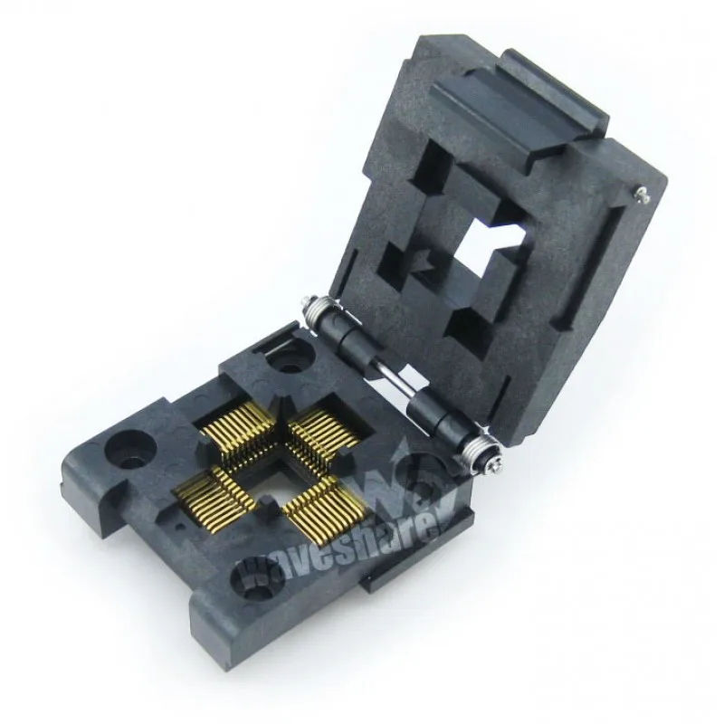 Imagem -02 - Adaptador de Soquete com Queima-in Qfp44 v2 44 Pqfp44 Tamanhos Diferentes Yamaichi Qfp Programação 0.8 mm