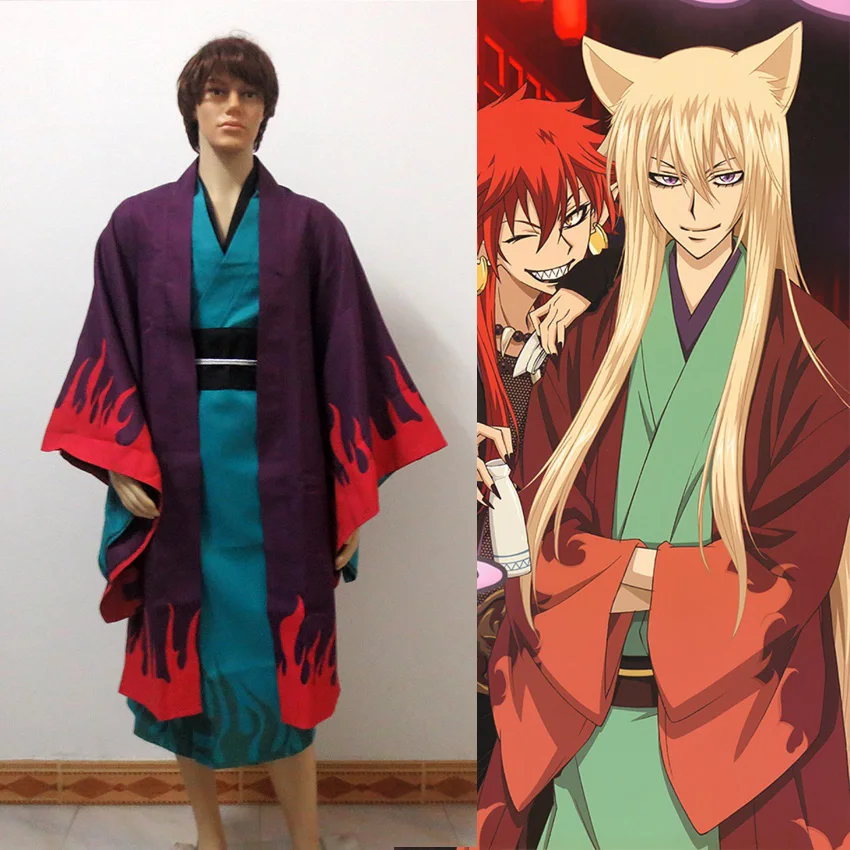 Anime Kamisama Kiss Kimono Divine Nanami Kamisama Hajimemashita Tomoe Cosplay Costume Flame Version