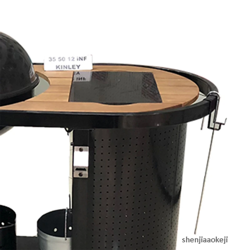 Grand gril de cour, grand gril de cour, Queen, jardin extérieur, gril de luxe européen, chariot facile à déplacer, four, poêle à griller