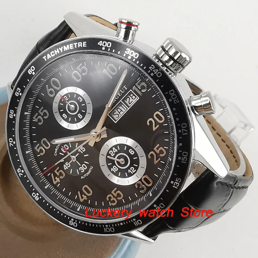 43mm corgeut Calendar and week Multifunction Automatic Watches-CA39