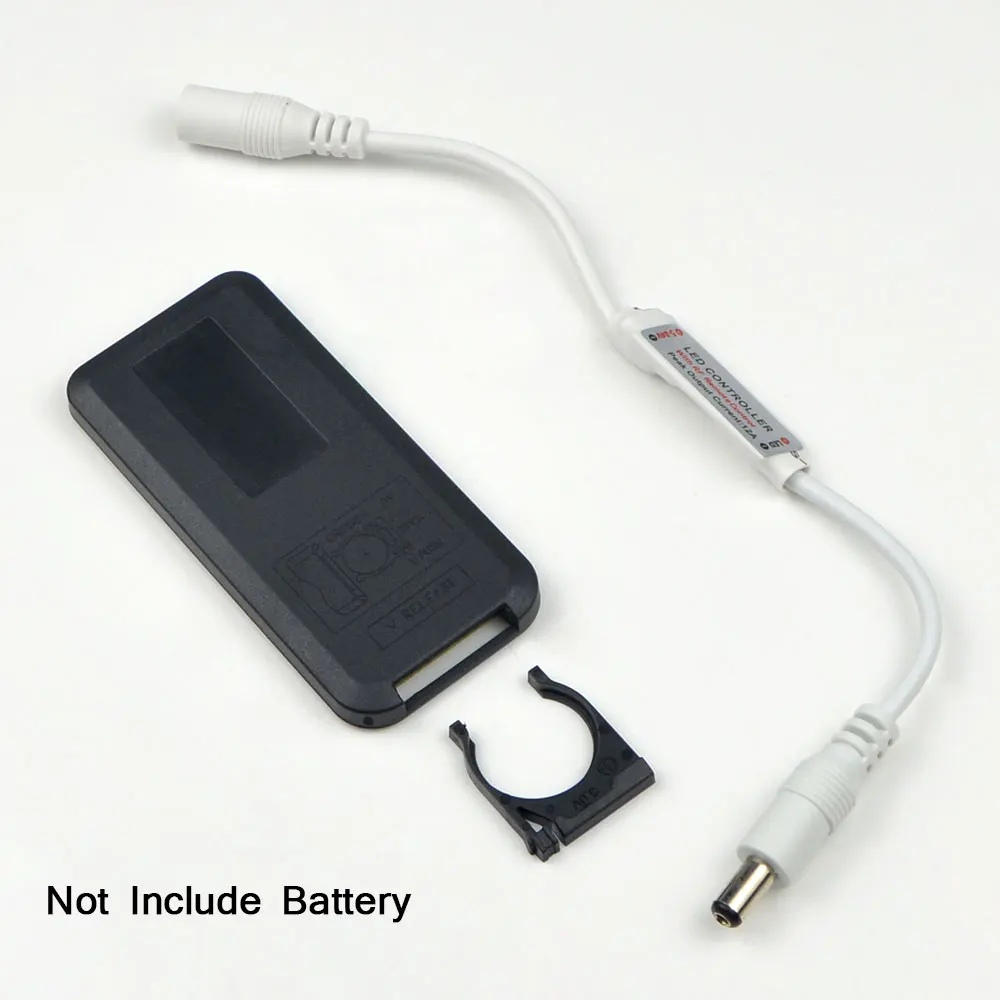Wireless RF Remote Control LED Dimmer Switch DC 12V-24V Brightness Dimmable Controller For Single Color LED Strip Light