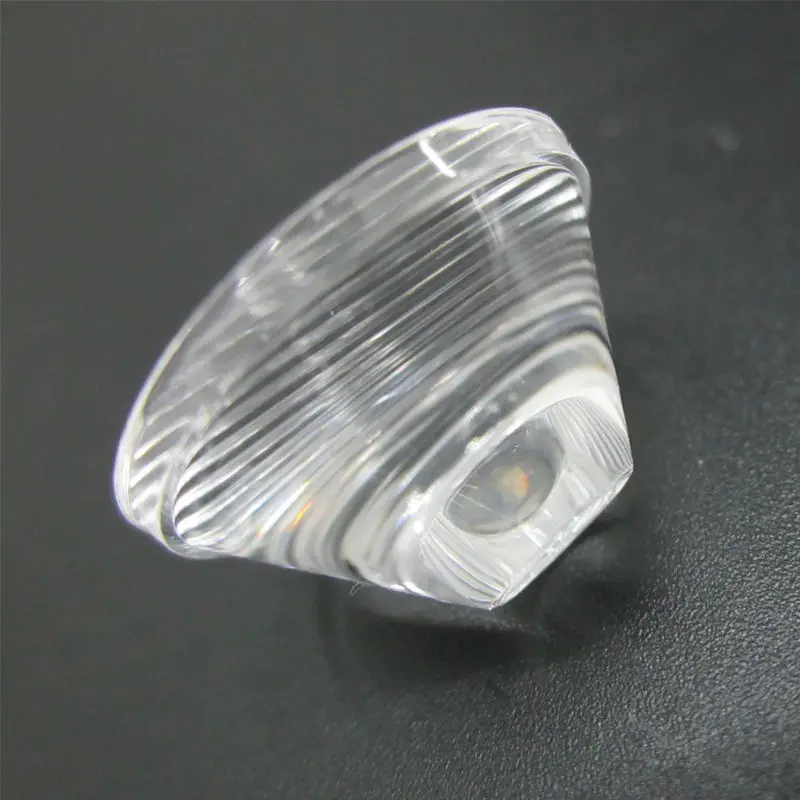 1w 3w LED optical lenses, High Power led lens 20mm stripe surface 5/10/15/25/30/45//60/90/120 degree excellent quality