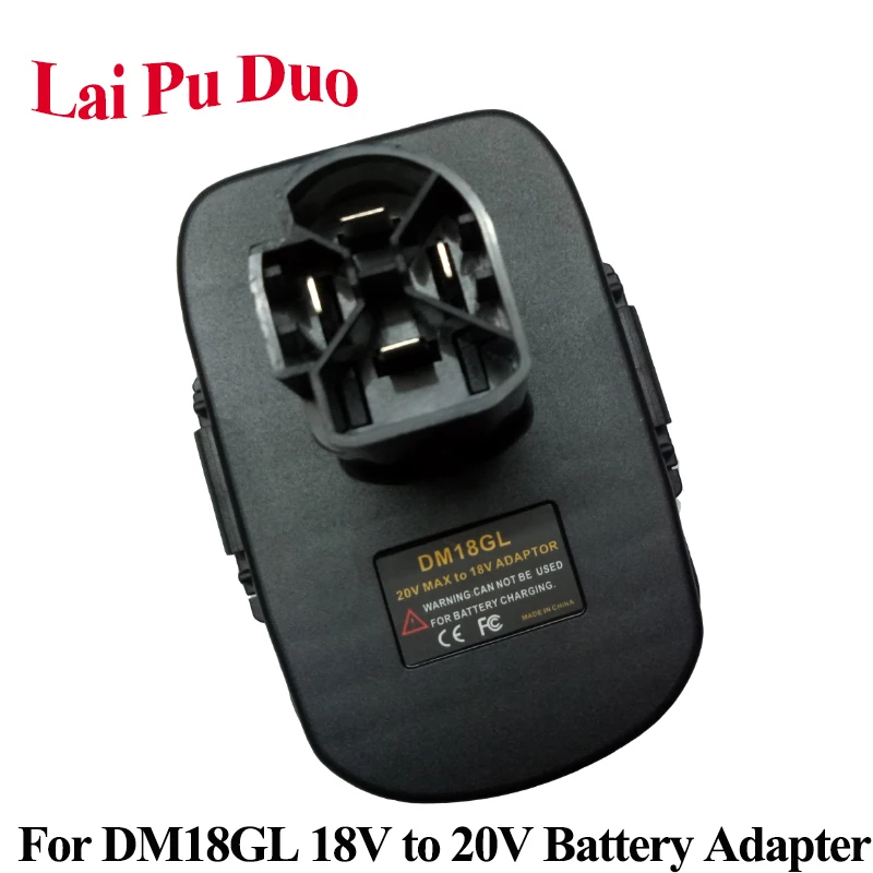 

DM18GL 18V To 20V Battery Adapter for Dewalt 18V and for Milwaukee 18V Adapter for Craftsman 19.2V Li-Ion Nickel Batteries