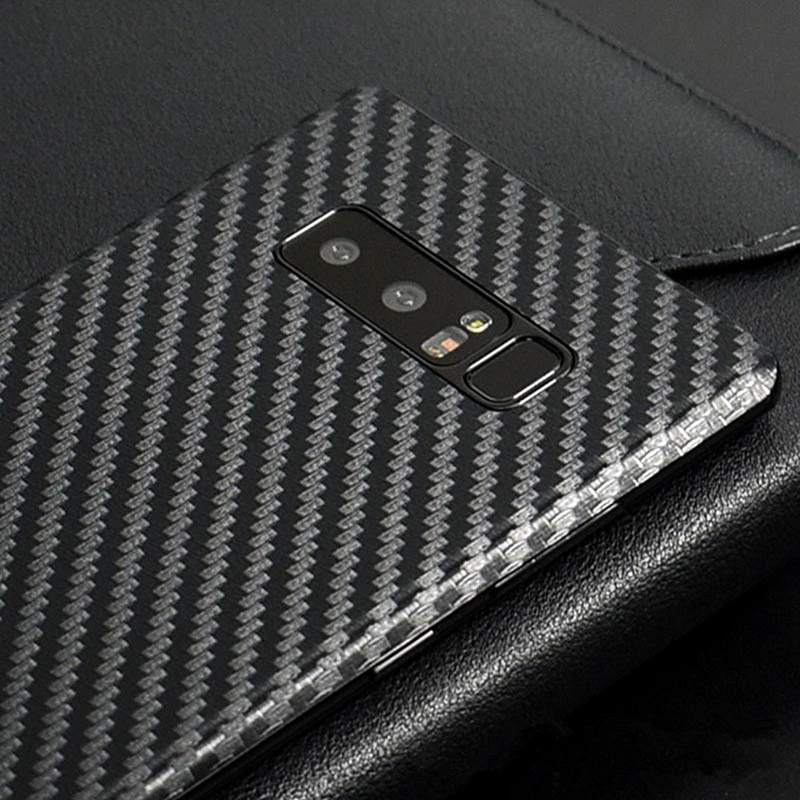3D Carbon Fiber Skins Film Wrap Skin Phone Back Paste Film Sticker For SAMSUNG Galaxy S10 Plus S10e Note 10+8 9 S9+ A750 A9 2018
