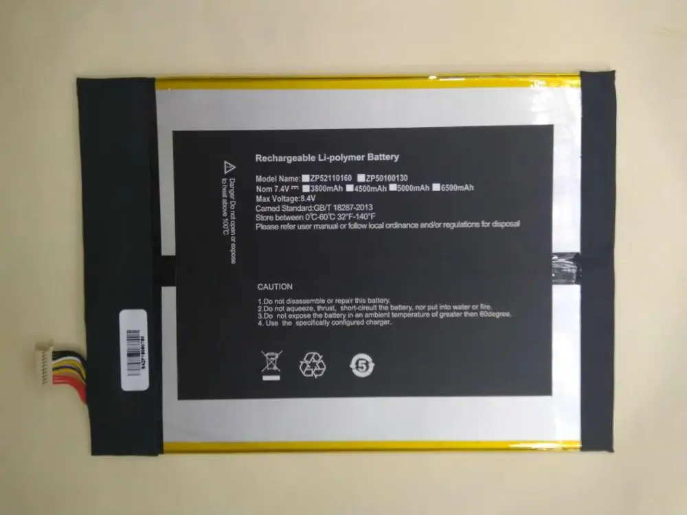 

New Hot Cool For cube Knote8 Tablet PC battery i1301-2871188-2S frameless 5500mAh 41.8W Batteries Rechargeable Li-ion Cell