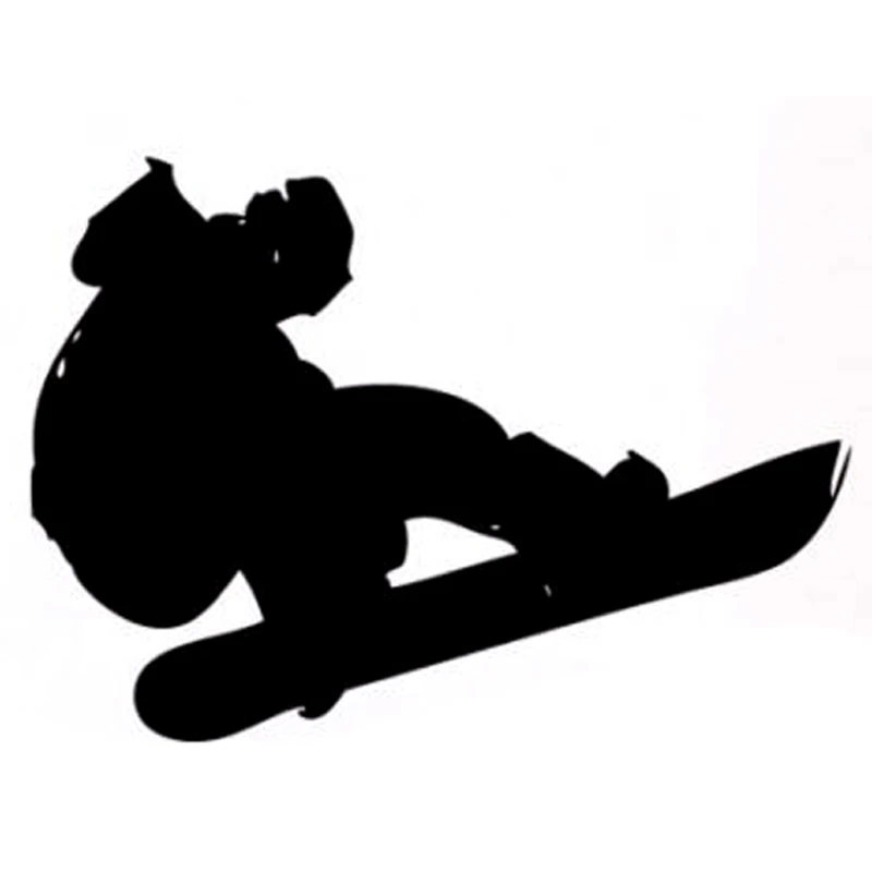 14.1Cm * 10Cm Interessante Snowboard Extreme Sport Decal Vinyl Auto Sticker Silhouet S9-1024