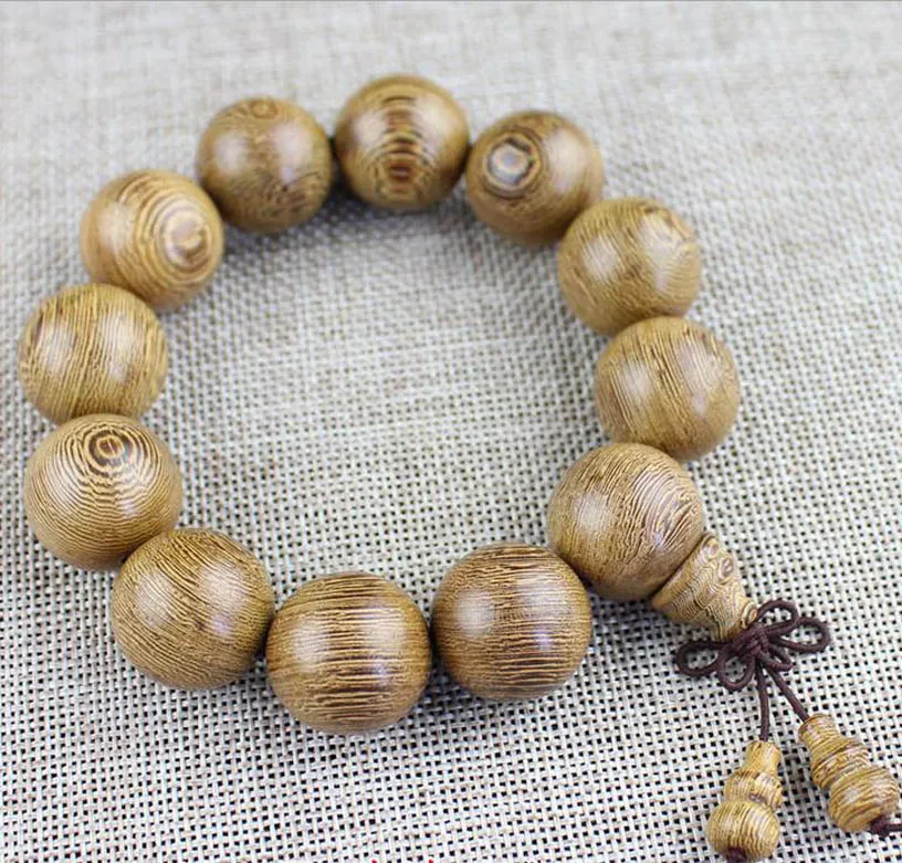 Yanqi chicken wing wood Buddhist Prayer Beads Tibetan Mala Buddha Bracelet Rosary Wooden Bangle women men jewelry pulseira