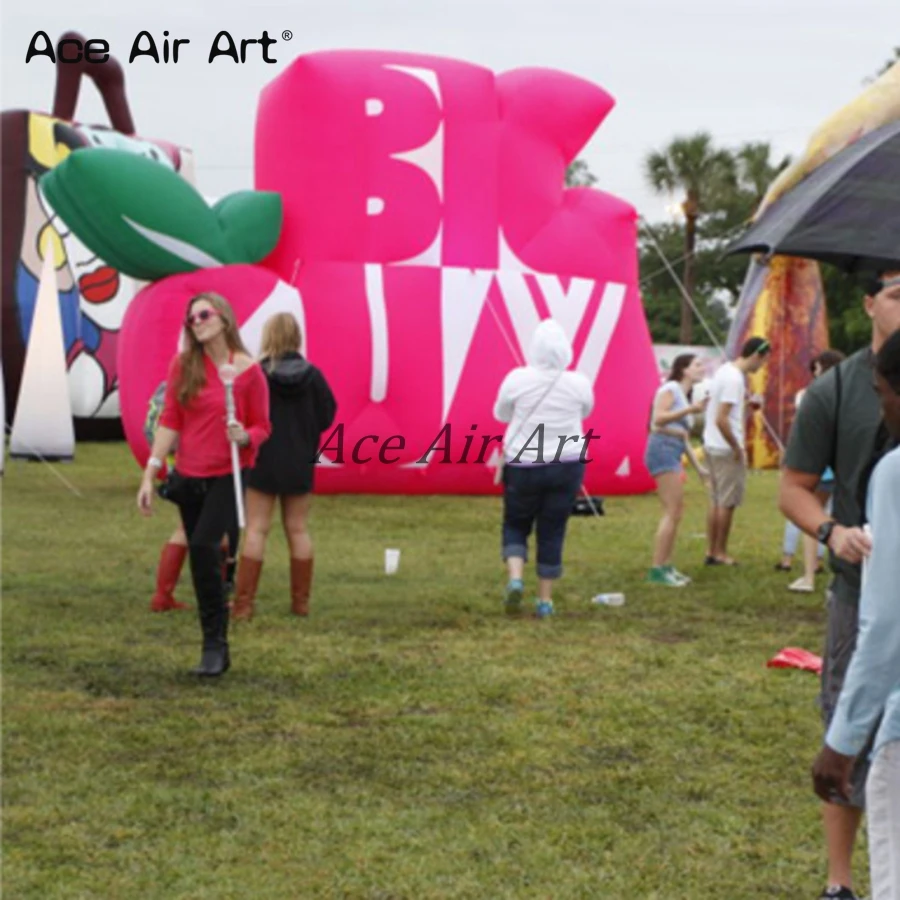 Aantrekkelijke gigantische buitenlogo-replica aangepast model opblaasbare muur voor evenementendecoratie aangeboden door Ace Air Art