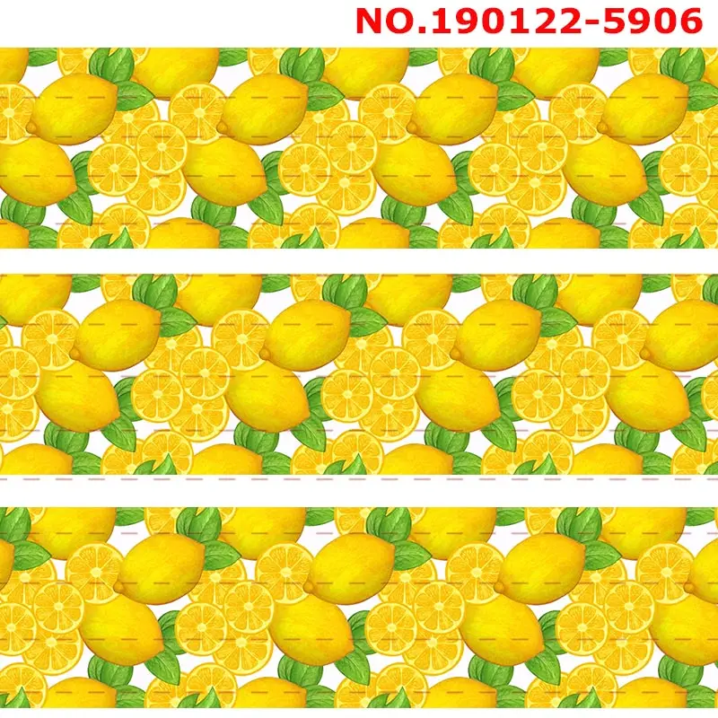 جديد 50 ياردة لطيف الشريط الفاكهة نمط الشريط المطبوعة grosgrain الشريط #4