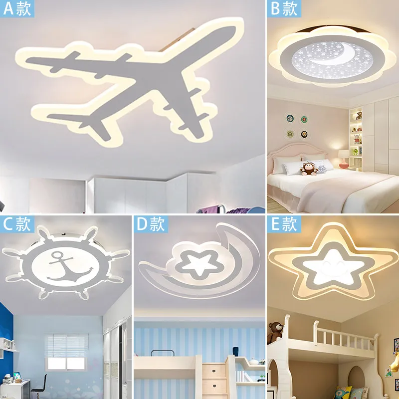 

Aircraft Children's Room Lamp boy Creative Personality Led Ceiling Lamp Simple Modern Ultra-thin Bedroom Lamp