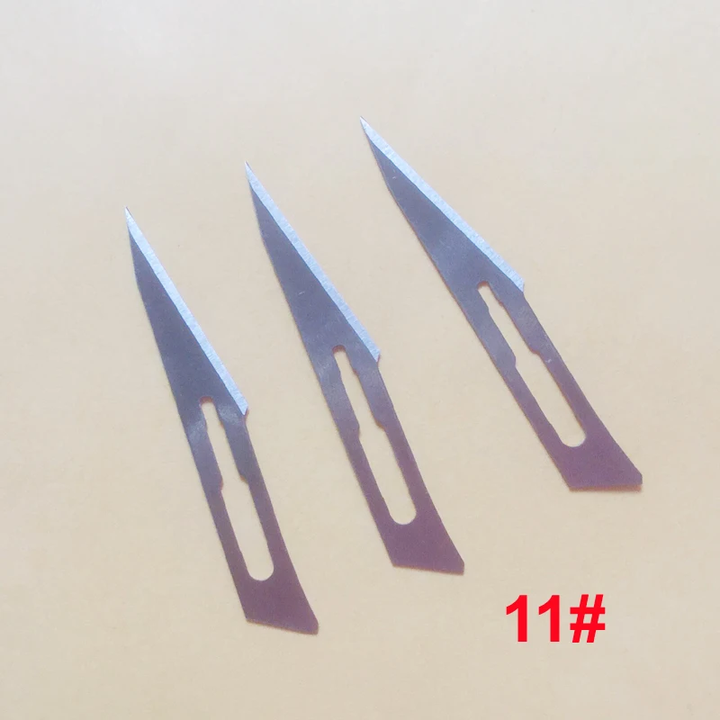 100pcs/lot Blade 11# Surgery Scalpel Opening Repair Tools Knife for Disposable Sterile/Mobile Phone/Beauty/DIY