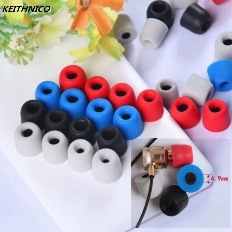 12 Pairs Noise Isolation Memory Foam Ear Tips C Sets T400 T500 Sponge Ear Pads Earbud For In-ear Earphone M Size