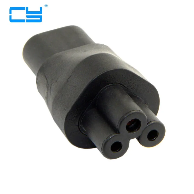 

IEC320 IEC 320 C8 Plug to C5 Receptacle Cloverleaf Power Supply Mains Adapter Convertor Adaptor