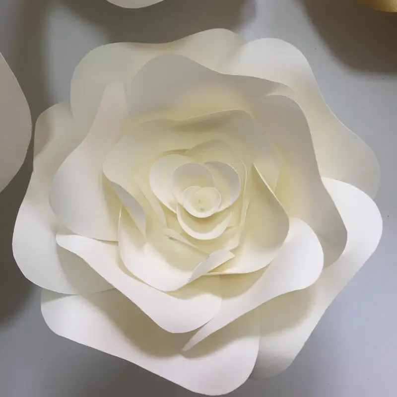 1 Piece Giant Paper Rose Flower For Wedding Backdrop Windows Display Baby Nursery Decorations Kids' Rooms Deco Birthday Deco