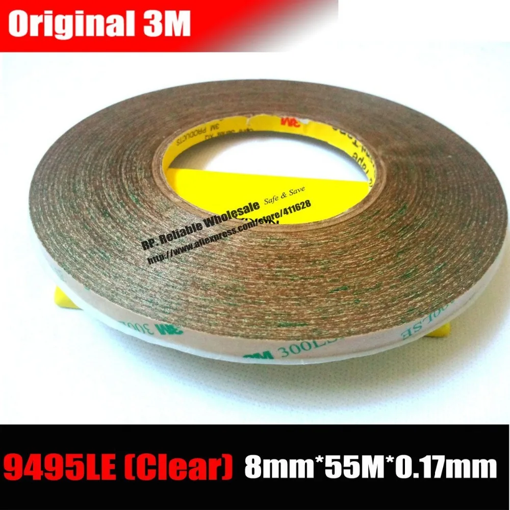 3M (8mm*55M*0.17mm) 300LSE Super High Bond Transparent Double Adhesive Tape for iphone /ipad /Samsung Galaxy Touch Panel/ Frame