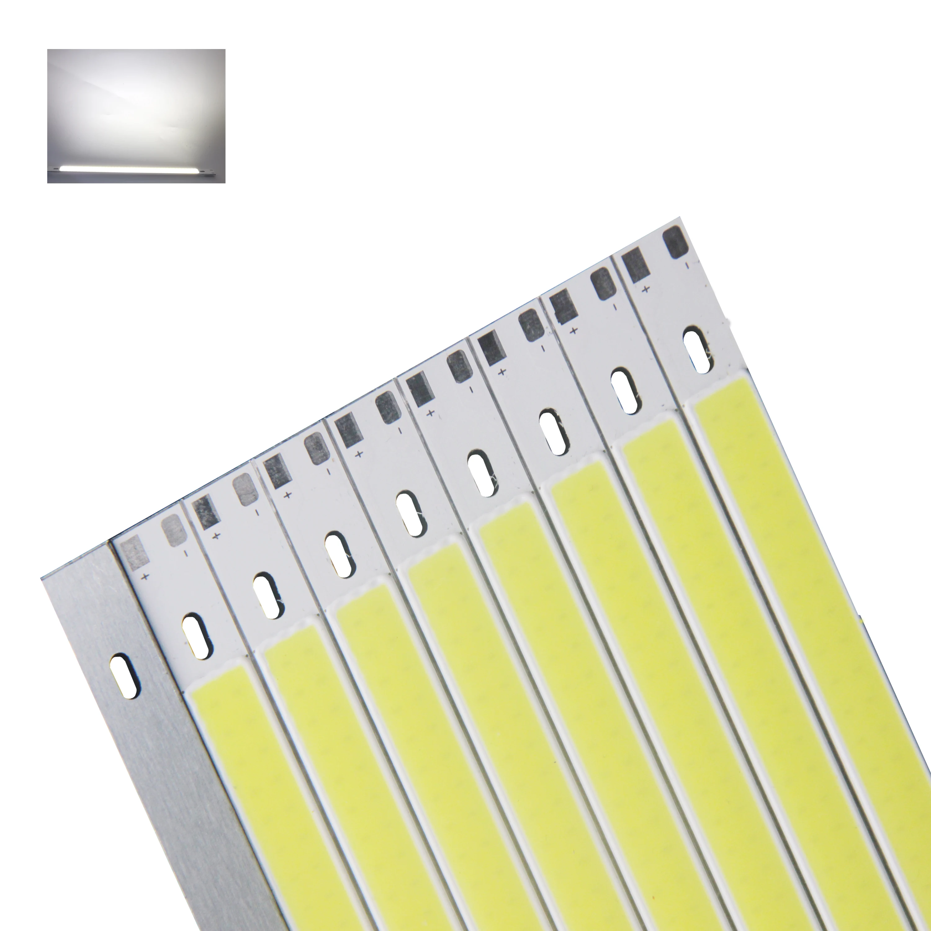 LED COB 20 centimetri 7.87 pollici 12 v 10 W Warm Natura Bianco Blu Rosso Verde Giallo per la luce Dell\'automobile FAI DA TE cob led bar luce di